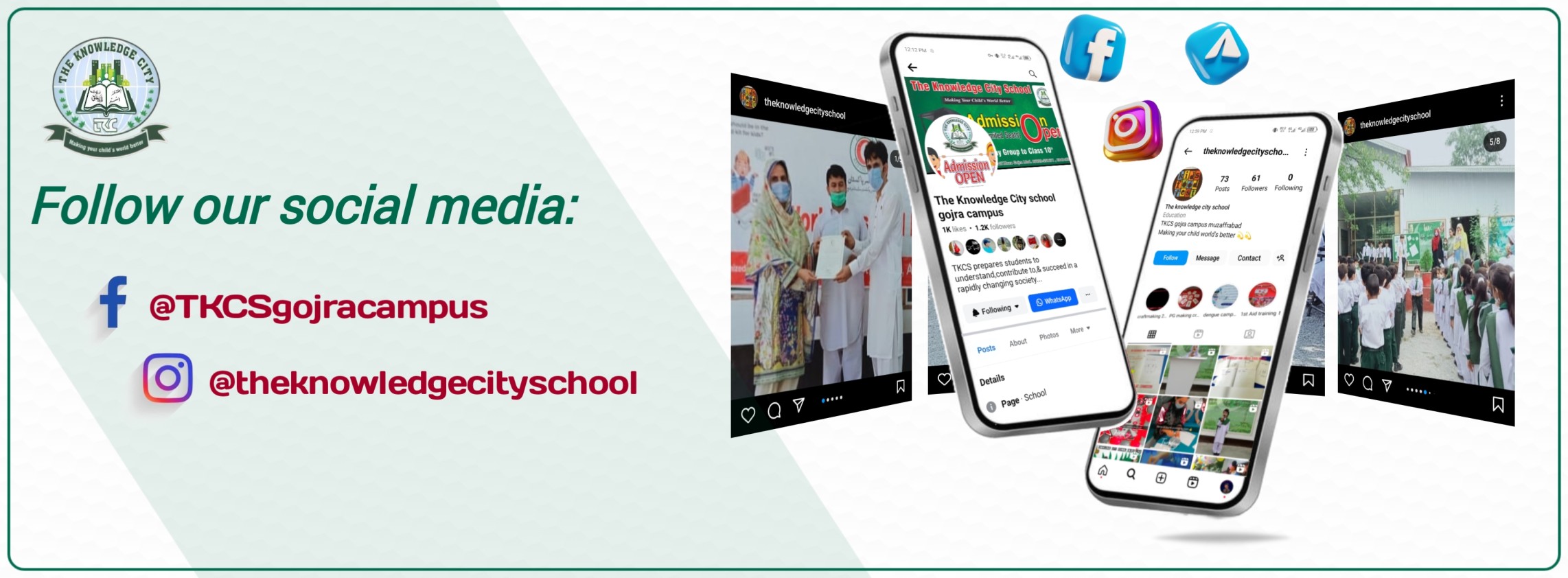 This is the banner of the school